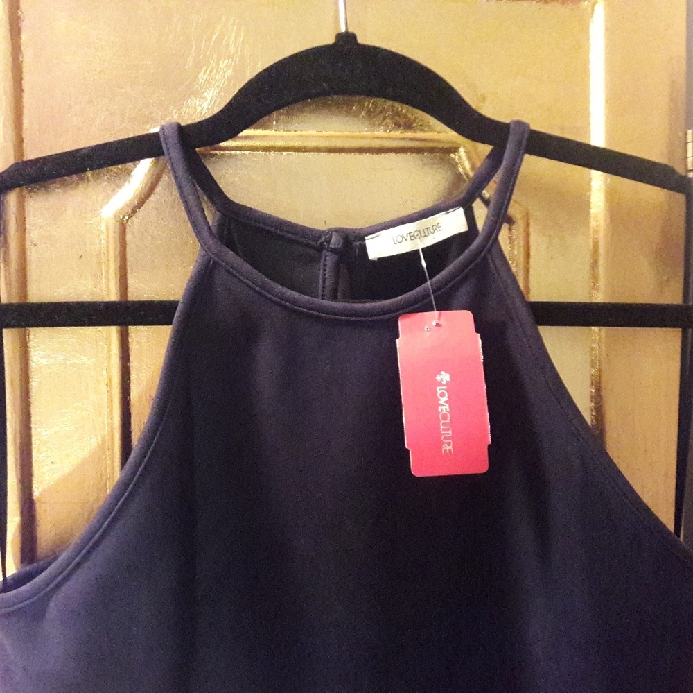 Suede Blue Bodycon Mini Dress M NWT